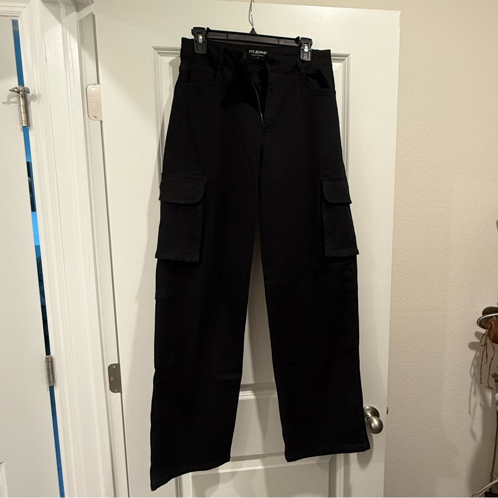 Black Cargo Pants - Fitjeans